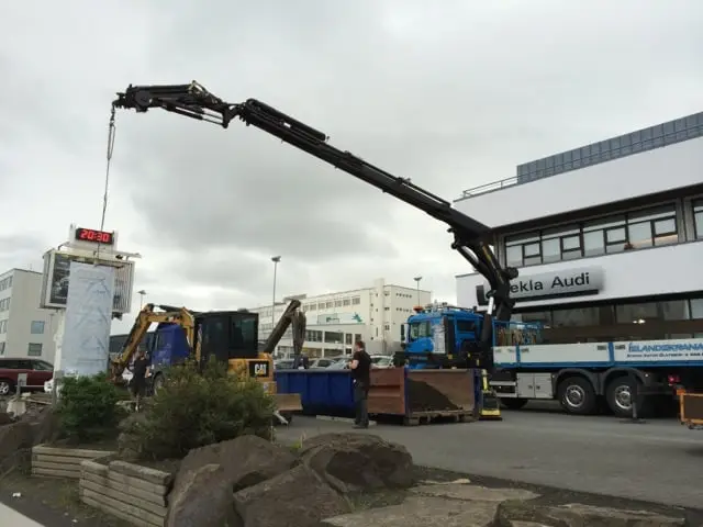 Verkefni Íslandskrana – kranabíll við hífingu, mynd 405