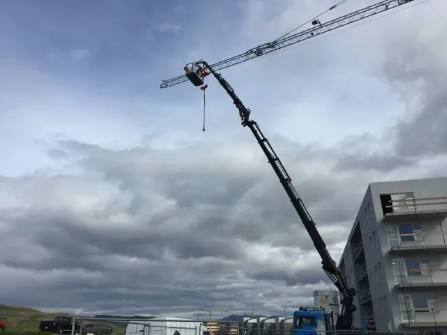 Verkefni Íslandskrana – kranabíll við hífingu, mynd 46